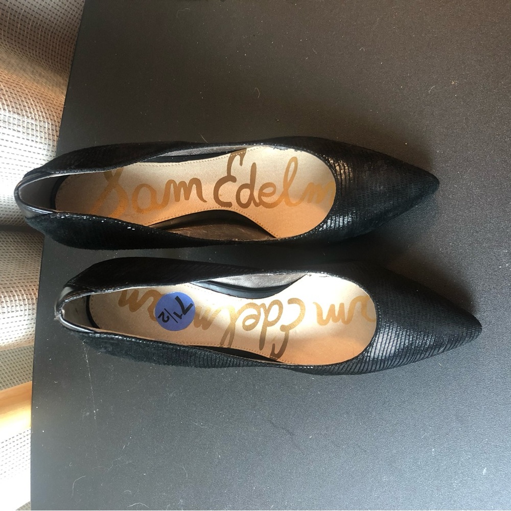 Sam Edelman Black Pointed Heels